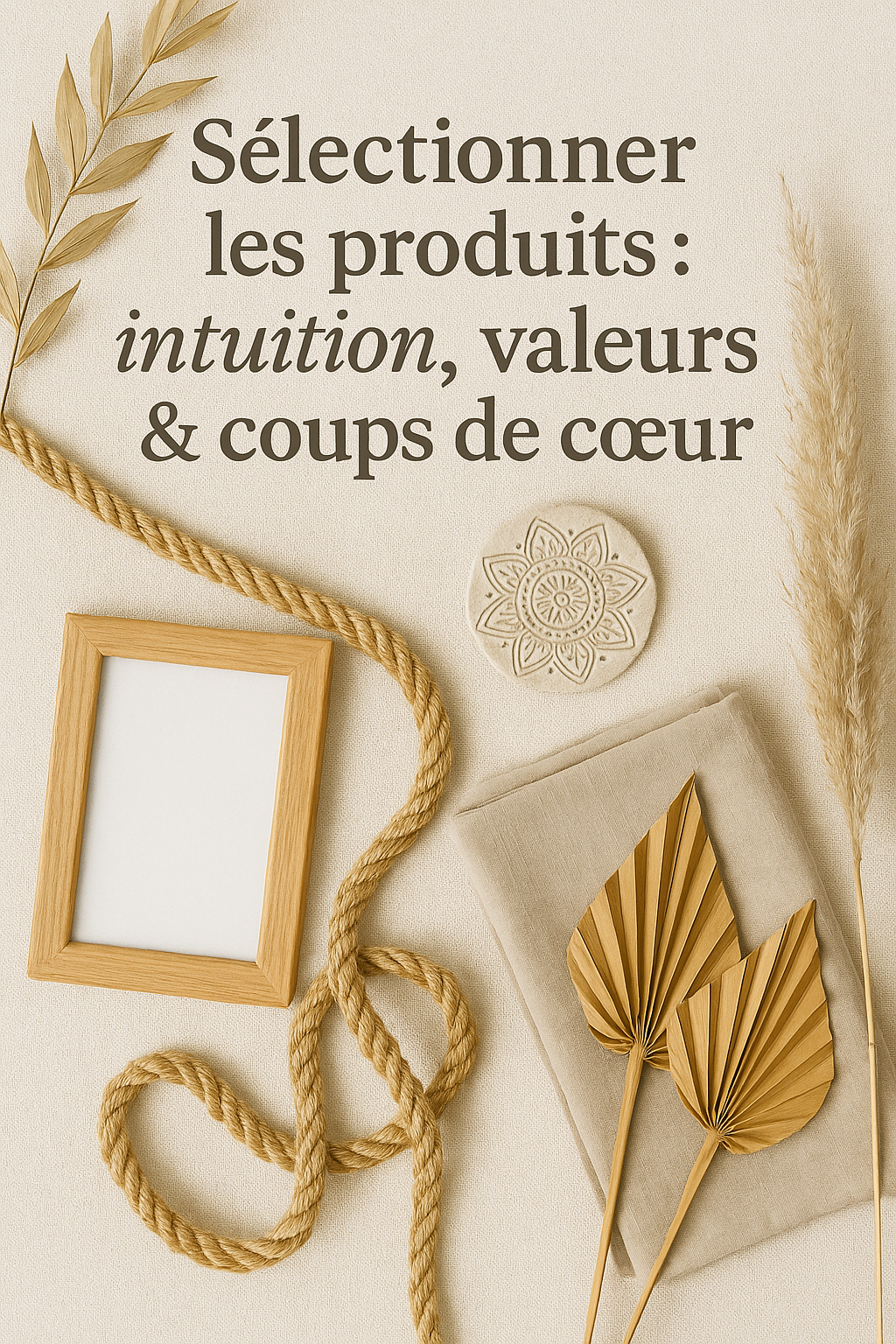 Sélectionner les produits : intuition, valeurs & coups de cœur