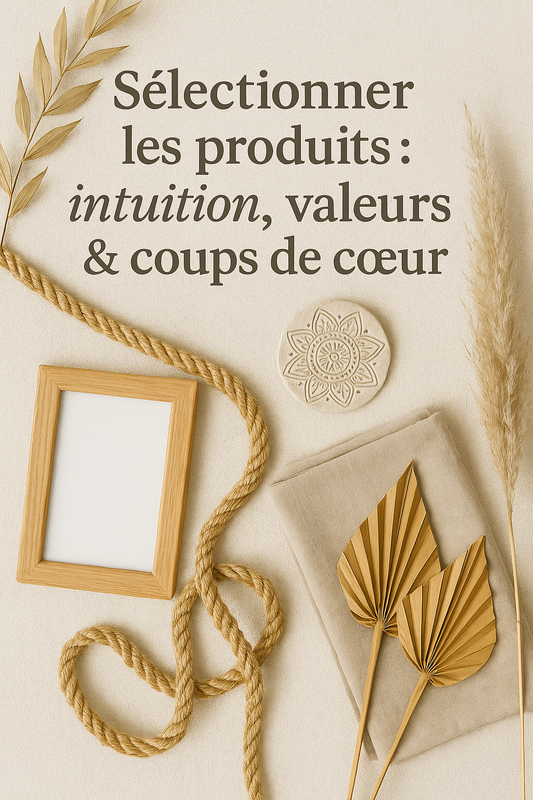 Sélectionner les produits : intuition, valeurs & coups de cœur